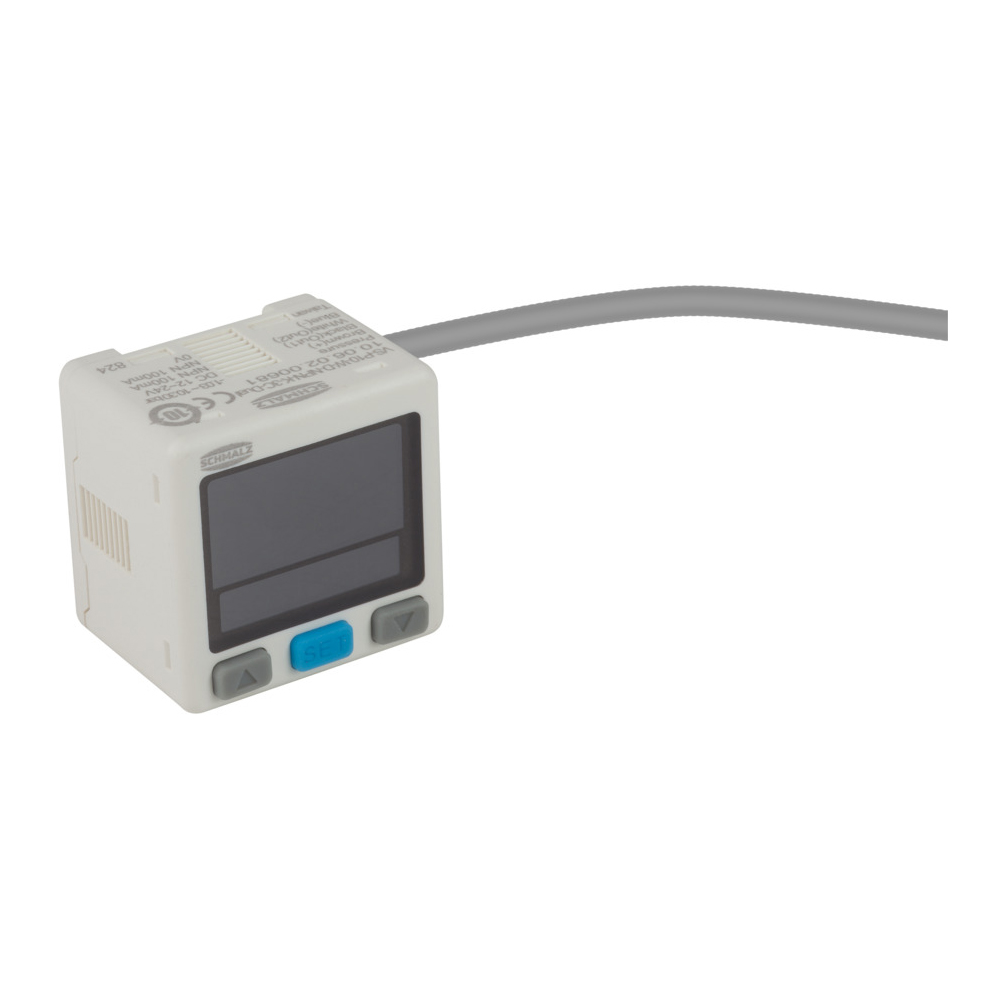 SCHMALZ VS-V-W-D PNP K 3C-DVacuum/pressure switch in cube shape with display and analog / digital output signals