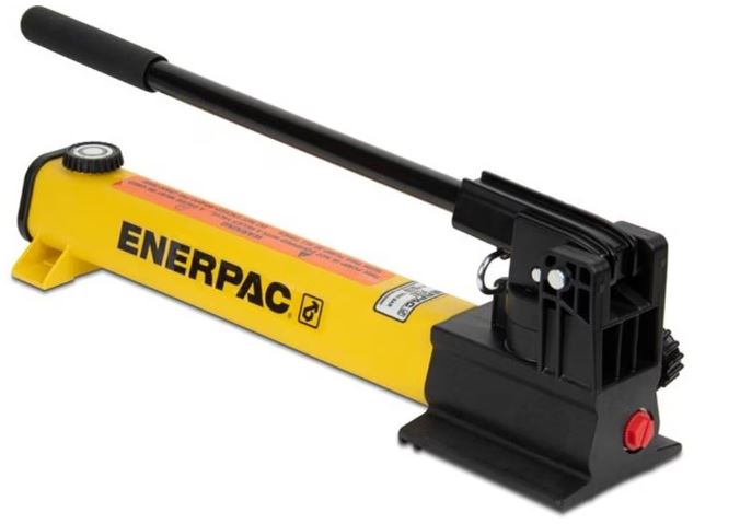 Enerpac Bomba hidráulica manual de ultra alta presión, 60 in3 utilizable de aceite, 40,000 psi, 2 velocidades